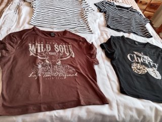 Lote 4 Camisetas SHEIN Cortas Talla L