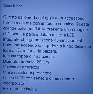 Sfera luminosa a scelta (giove/terra) P14-P15