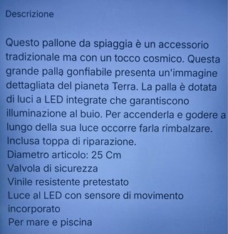 Sfera luminosa a scelta (giove/terra) P14-P15