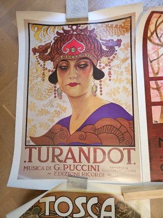 Pósters Ópera Puccini Turandot, Tosca, Butterfly