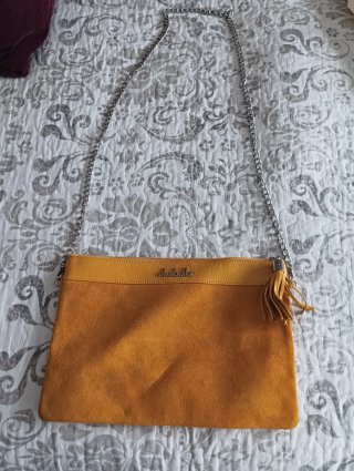 Bolso piel El Caballo mostaza
