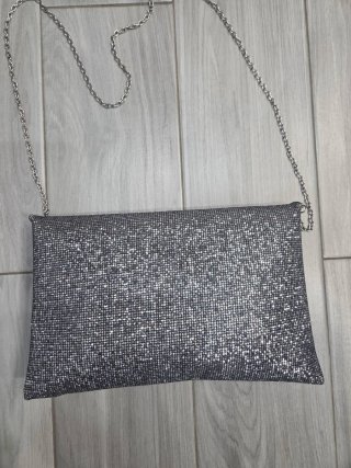 Bolso de fiesta plateado