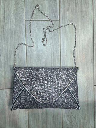 Bolso de fiesta plateado