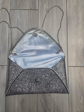 Bolso de fiesta plateado