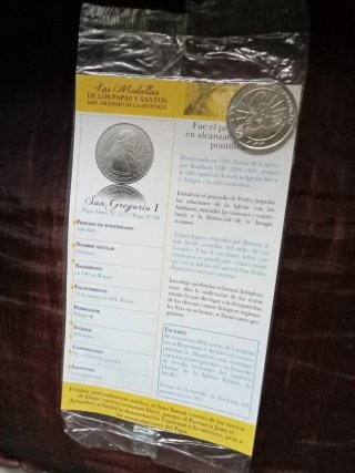 Moneda Papa San Gregorio I
