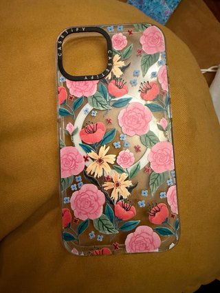 Funda Casetify iPhone 14 Flores Verdes
