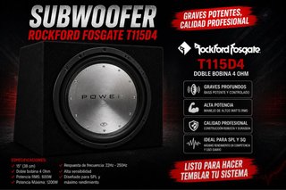 Pack 2 Subwoofers Rockford Fosgate y Beyma
