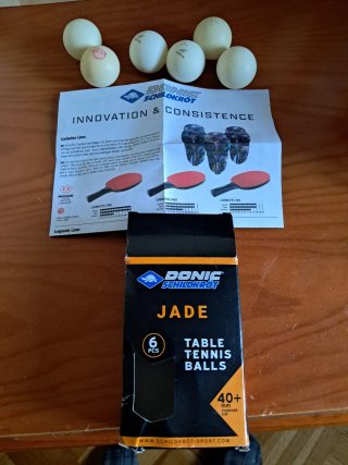 6 Pelotas Tenis de Mesa Donic Jade 40+