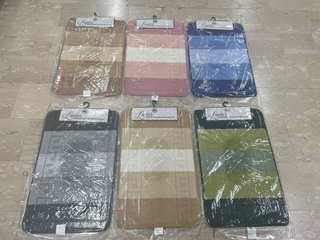 Set 3 Tappeti Bagno Gommmato