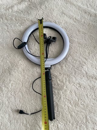Aro de luz LED con trípode