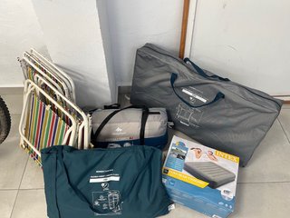 Lote Camping: Sillas, TV, Antena y más