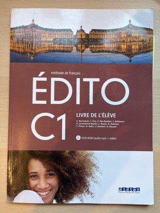 Édito méthode de français : niveau C1. Livre d'...
