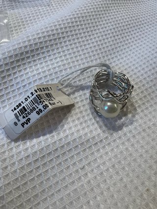 Anillo Majorica Plata 925 Perla