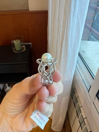 Anillo Majorica Plata 925 Perla