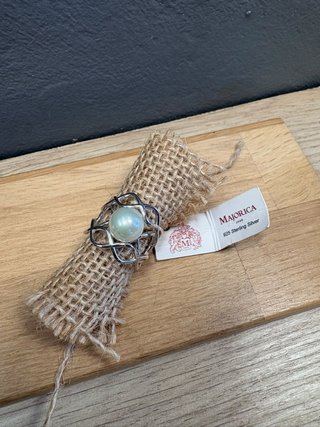 Anillo Majorica Plata 925 Perla
