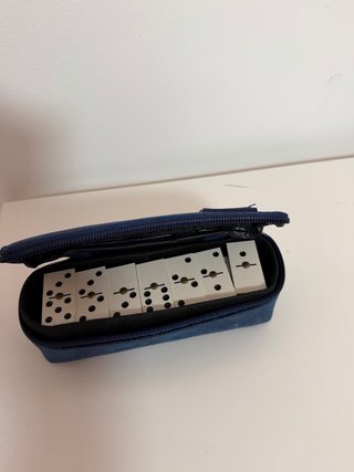 Set de Dominó con Estuche Azul