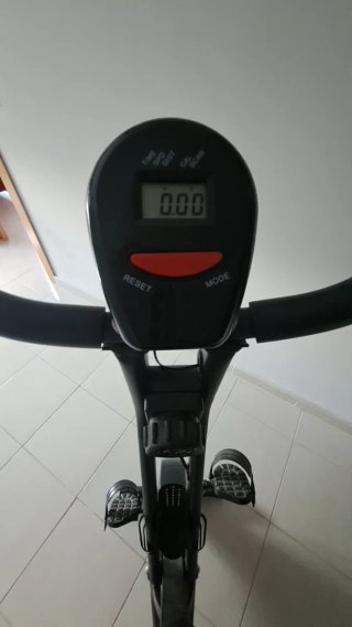 Bicicleta Estática Plegable Negra