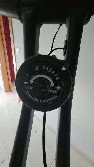 Bicicleta Estática Plegable Negra