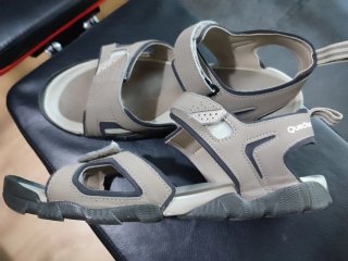 Sandalias Quechua Hombre Beige/Gris