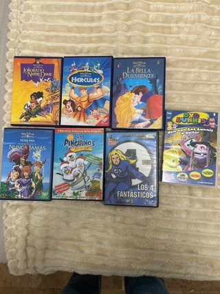 Lote 7 Películas DVD Disney y Más