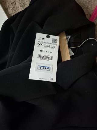 Body Chaqueta Zara Negro