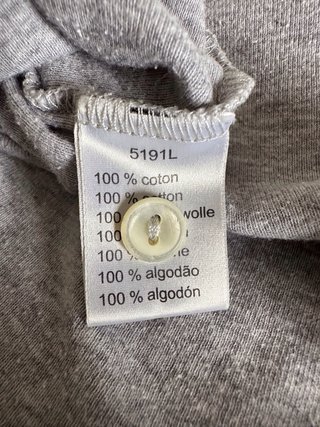 Polo Lacoste mujer gris manga larga – original