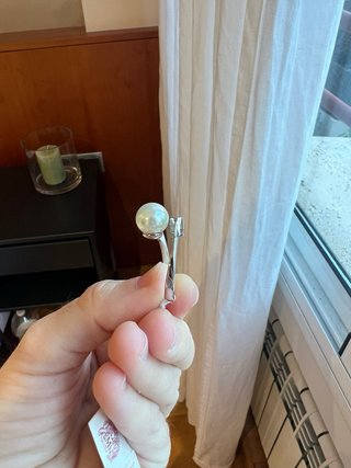 Anillo Majorica perla y circonita
