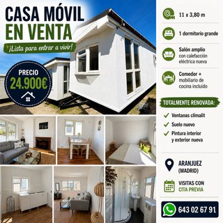 Gran casa movil 1 dormitorio