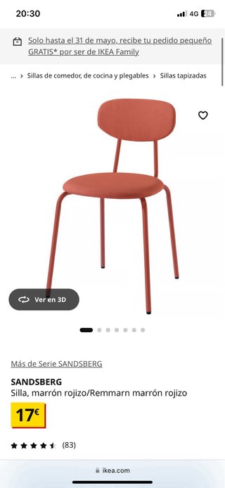 2 Sillas SANDSBERG Verde Ikea