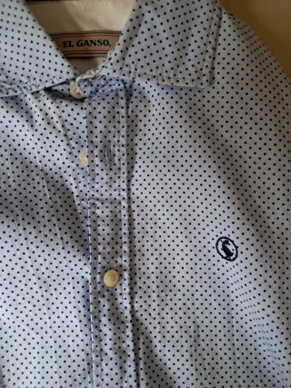 Camisa El Ganso Azul con lunares