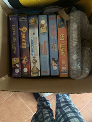 Pack 6 Películas VHS Disney y Más
