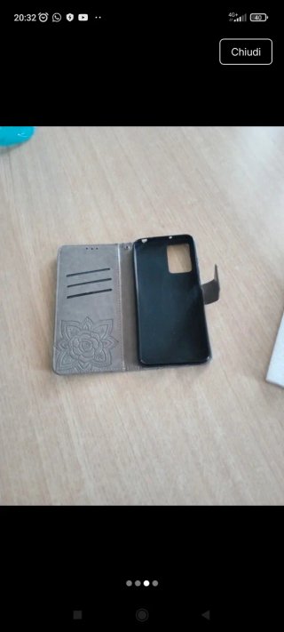 Cover Xiaomi Redmi 10 Farfalla Grigia