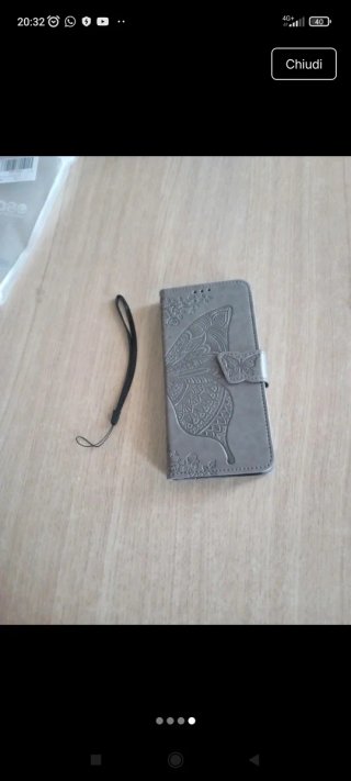 Cover Xiaomi Redmi 10 Farfalla Grigia