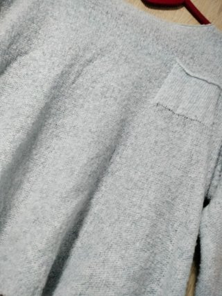 Jersey  suéter azul semi transparente entretiempo