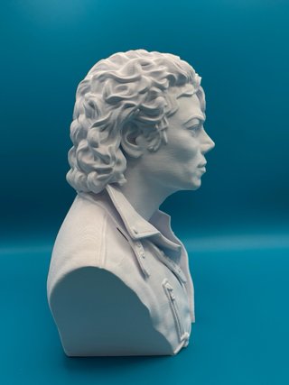 Busto Michael Jackson 20cm Stampa 3D