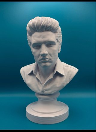 Busto Elvis 25cm Stampa 3D