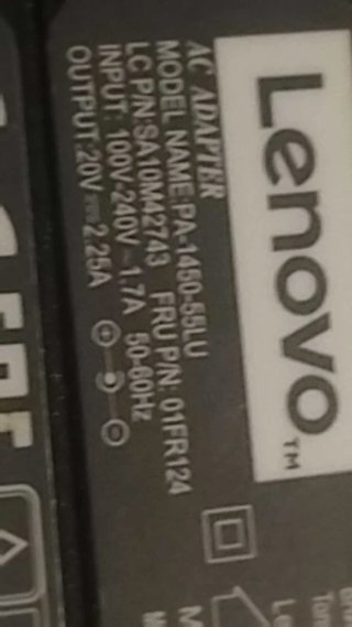 Cargador Lenovo Negro