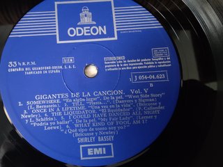 Vinilo Shirley Bassey - Gigantes de la Canción Vol
