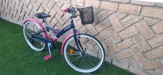 Bicicleta Btwin Azul y Rosa 24".
