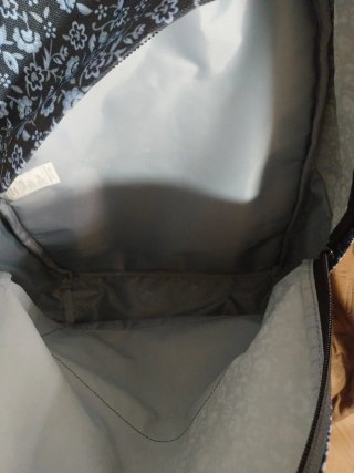 Mochila Munich floral azul y negra