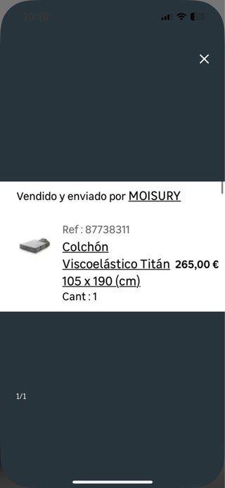 Colchón 105x190 + Somier