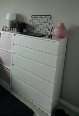 Cajonera Blanca con 5 cajones ubicación MADRID
