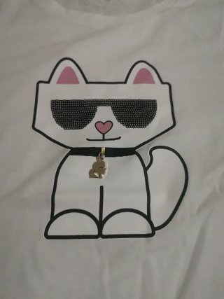 Camiseta Karl Lagerfeld Gato Talla S
