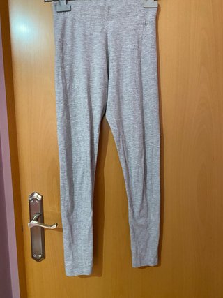 Pantalones grises de algodón