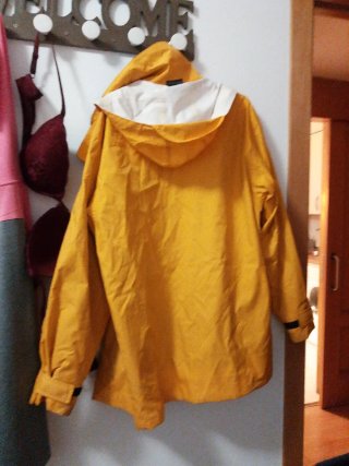 Chubasquero Decathlon Amarillo Mujer
