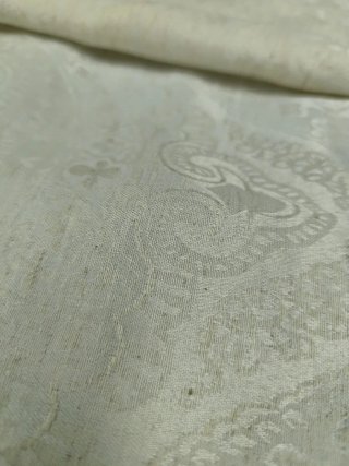 Camino de mesa beige marfil