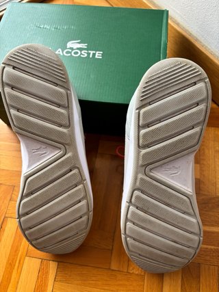 Zapatillas Lacoste Gris y Rosa