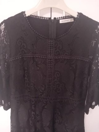 Vestito nero pizzo