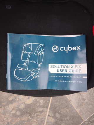 Silla Coche CYBEX Solution X-Fix Negra