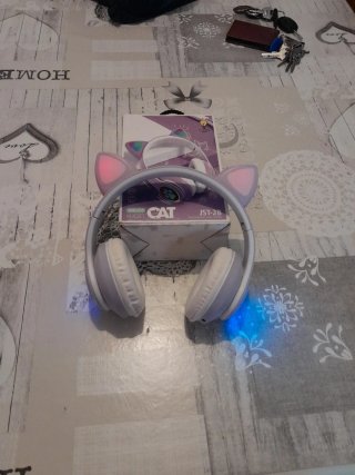 Cascos Bluetooth Infantiles Gato Ajustables
